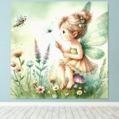 Niedlich Fairy Leinwanddruck (Insitu (Holzboden))