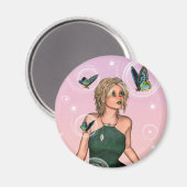 Niedlich Fairy Magnet (Vorderseite/Rückseite)