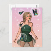 Niedlich Fairy Postkarte (Vorne/Hinten)