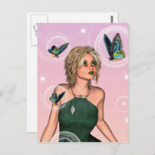 Niedlich Fairy Postkarte (Vorne/Hinten)