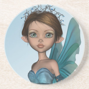 Niedlich Fairy Sandstein Untersetzer