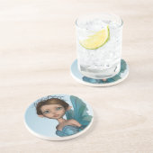 Niedlich Fairy Sandstein Untersetzer (Seite)