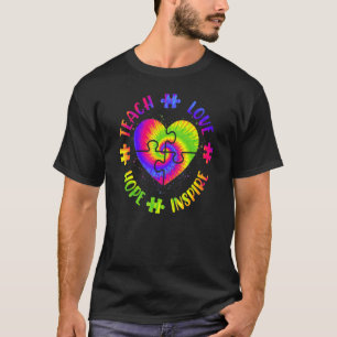 Niedlich Faith Hope Liebe Autismus Sensibilisierun T-Shirt
