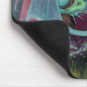Niedlich Faiy and Dragon Fantasy Art Mousepad (Ecke)