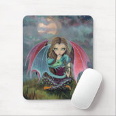 Niedlich Faiy and Dragon Fantasy Art Mousepad (Mit Mouse)