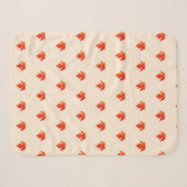 Niedlich Fall Maple Leaf Muster Kawaii Sherpadecke (Vorderseite (Horizontal))