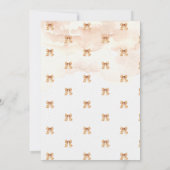 Niedlich Fall Pumpkin Ghost Bow Boo Baby Dusche Einladung (Rückseite)