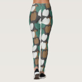 Niedlich Fall Pumpkins Earthy Tone Leggings (Rückseite)