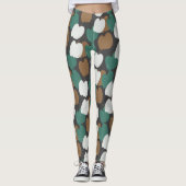Niedlich Fall Pumpkins Earthy Tone Leggings (Vorderseite)