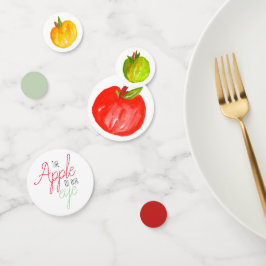 Niedlich fallender Apfel Kind Geburtstagsparty Kon Konfetti