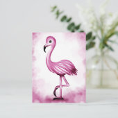 niedlich Falmingo Postkarte (Stehend Vorderseite)