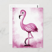 niedlich Falmingo Postkarte (Vorne/Hinten)