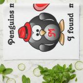 Niedlich fand ich meinen Penguin-Kameraden für Geschirrtuch (Gefaltet)