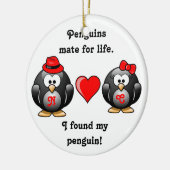 Niedlich fand ich meinen Penguin-Kameraden für Keramikornament (Links)