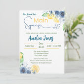 Niedlich fand sie ihr Haupt-Squeeze-Brautparty Einladung (Stehend Vorderseite)