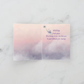 Niedlich Fantasy Birthday Friend Mouse Dandelion Karte (Innenseite)