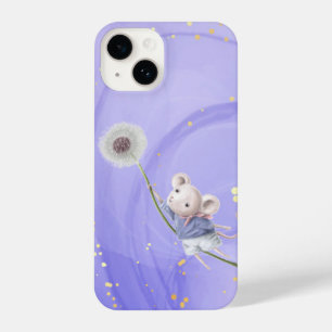 Niedlich Fantasy Mouse Dandelion Fluff Animal Art iPhone 14 Hülle