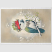 Niedlich Fantasy Steampunk Parrot Hat J6R Decoupag Seidenpapier (Vorderseite)