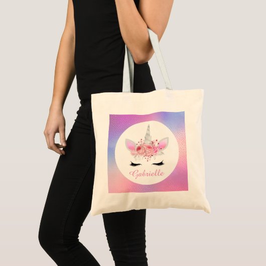 Niedlich Fantasy unicorn geben Tasche (Vorderseite (Produkt))