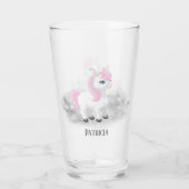 niedlich Fantasy Unicorn Name Glas (Rückseite)