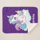 Niedlich Fantasy Unicorn Name Sherpadecke (Vorderseite (Horizontal))