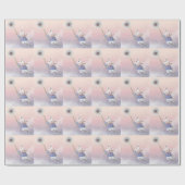 Niedlich Fantasy Watercolor Mouse Dandelion Fliege Geschenkpapier (Flach)