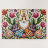 Niedlich/farbenfroh Frühjahr/Ostermesse Puzzle (Horizontal)