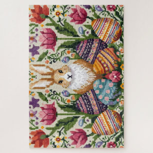 Niedlich/farbenfroh Frühjahr/Ostermesse Puzzle