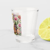 Niedlich/farbenfroh Frühjahr/Ostermesse Schnapsglas (Rechts)