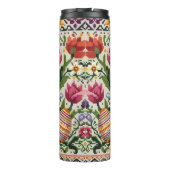 Niedlich/farbenfroh Frühjahr/Ostermesse Thermosbecher (Rückseite)