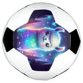 Niedlich farbenfroh Llama Holographic | Fußball (Gedreht)