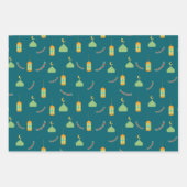 Niedlich farbenfroh Ramadan Eid Mubarak Happy Eid Geschenkpapier Set (Vorderseite 3)