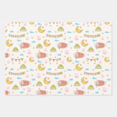 Niedlich farbenfroh Ramadan Eid Mubarak Happy Eid Geschenkpapier Set (Vorderseite 2)