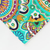 Niedlich farbenfrohe Paisley Fleecedecke (Ecke)