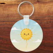 niedlich-farbig 2026 Ballonfeier Doppelseitig Schlüsselanhänger (Rückseite)