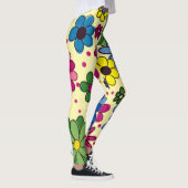 Niedlich-farbig-blumengelb Leggings (Rechts)