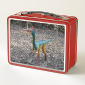 Niedlich farbige Dinosaurier Lunchbox (Rückseite)