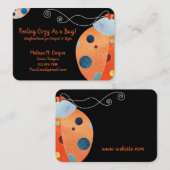 Niedlich-farbige Ladybug Visitenkarte (Vorne/Hinten)