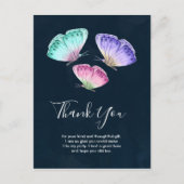 Niedlich farbige Wasserfarbenfrohe Schmetterlinge Postkarte (Vorderseite)