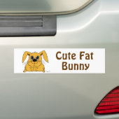 Niedlich Fat Bunny Autoaufkleber (Auf Auto)