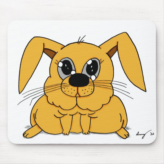 Niedlich Fat Bunny Mousepad (Vorne)