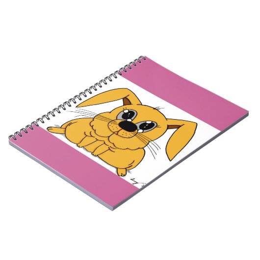 Niedlich Fat Bunny Notebook Notizblock (Linke Seite)