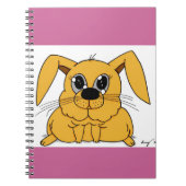 Niedlich Fat Bunny Notebook Notizblock (Vorderseite)