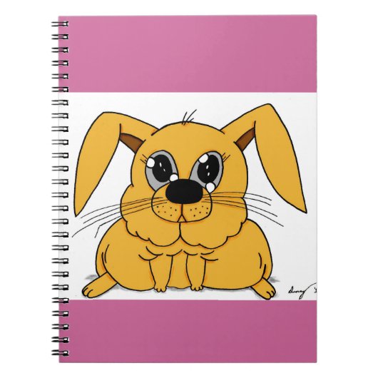 Niedlich Fat Bunny Notebook Notizblock (Vorderseite)