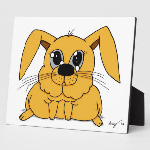 Niedlich Fat Bunny Plaque Fotoplatte
