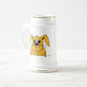 Niedlich Fat Bunny Stein Bierglas (Vorderseite Links)