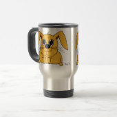 Niedlich Fat Bunny Travel Mug Reisebecher (Vorderseite Links)