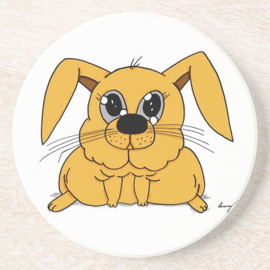 Niedlich Fat Bunny Untersetzer (Vorne)