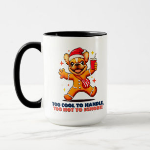 Niedlich Fawn French Bulldog Welpe Weihnachts-Cook Tasse