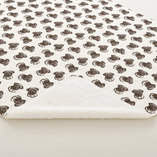 Niedlich Fawn Mops Sherpadecke (3/4)